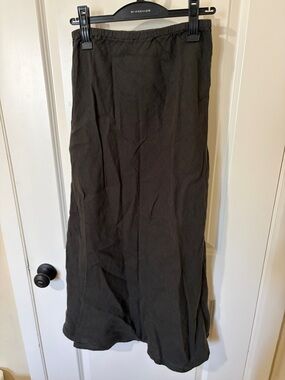 CP Shades Charcoal Maxi Skirt with Elastic Waist